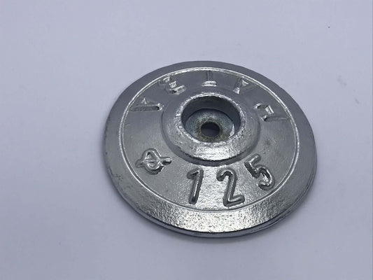 Disc Anode Ø125 mm Zinc (Zn) - marinuss